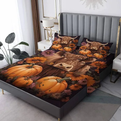 Vista 24 de Sábanas de aguacate tamaño individual – Sábanas kawaii, microfibra suave y bolsillo profundo, sábanas y fundas de almohada estampadas sin arrugas, 3