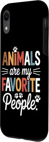 Vista 2 de Pet Parent Animals are My Favorite People Fur Family Case for iPhone XR