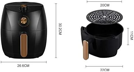 Vista 2 de 4L Multifunction Air Fryer Chicken Oil Free Pizza Cooker Electric Deep fryer