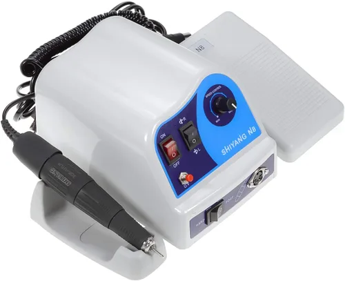 Vista 3 de Motor micro SHIYANG N8 del cepillo del carbón de la máquina del taladro del clavo 45000RPM con la manija de pulido SDE-H37LN