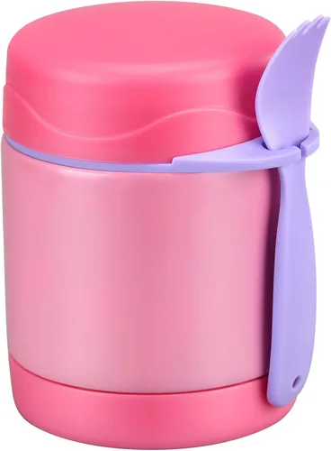 Vista 14 de Termo de sopa de 10 onzas para comida caliente para niños, tarro de comida aislado, contenedor térmico de almuerzo de comida caliente, caja de Negro