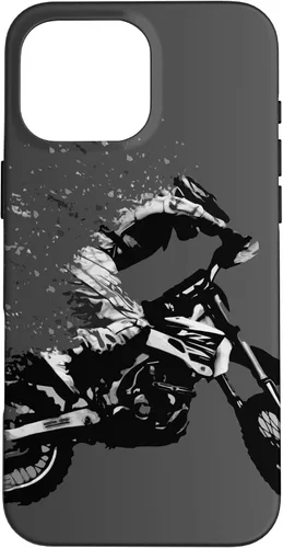 Vista 19 de Motocross Jumping Dirt Bike Rider Vintage Enduro Case for iPhone 17