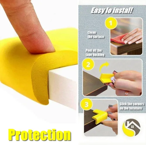 Vista 28 de Protectores de espuma compatibles con anclaje de pared para muebles, protectores de espuma para paredes, protectores de esquina con funciones