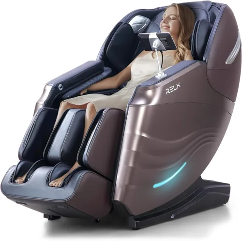 Vista 14 de RELX Silla de Masaje de Cuerpo Completo, 15 Modos de Gravedad Cero SL-Track, Silla de Masaje Shiatsu con Sistema de Calor Integrado, Masaje de Crema