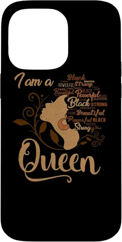 Vista 21 de Funda para iPhone 16 BLM Melanin Women I'm a Queen African American Black Pride