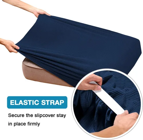 Vista 5 de Funda de cojín de alta elasticidad, para sofá, funda de cojín protectora para sofá, para asiento de sofá, cubierta para sofá suave, flexible