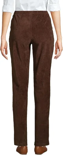 Vista 2 de Lands' End Pantalón de deporte para mujer, fácil de poner, con cintura elástica, tiro alto, de punto