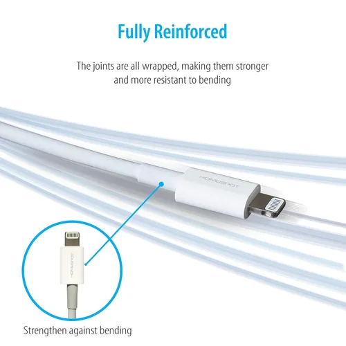 Vista 2 de Cable corto USB C a Lightning de 8 pulgadas, con certificación Apple MFI de carga rápida con entrega de energía para iPhone 13/12 Pro/Pro Max, iPad