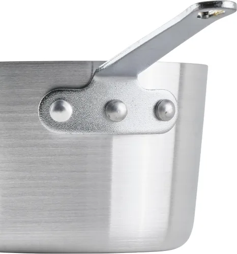 Vista 3 de Winco Olla de salsa cónica de aluminio resistente, 3mm, 1.5 cuartos de galón