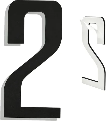 Vista 17 de Números de Casa Modernos para Exterior - Autoadhesivos, Grandes de 6 Pulgadas, Números de Dirección de Casa de Metal - Ideales para Buzón, Puerta