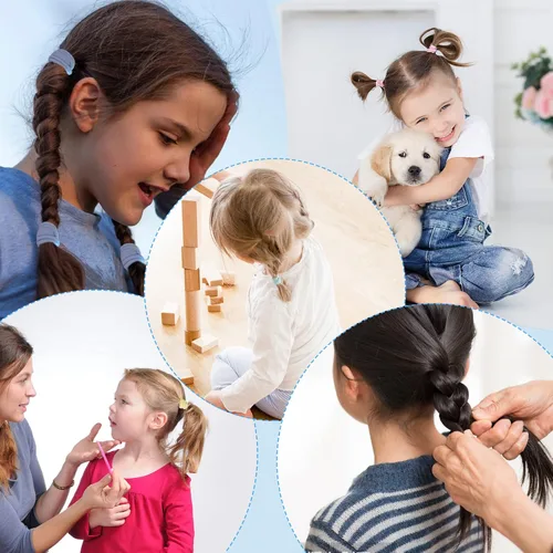 Vista 3 de 200 lazos para el pelo de bebé, bandas de algodón suave sin costuras para niñas pequeñas 1 pulgada, multicolor, suave con el cabello, fuerte