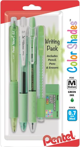 Vista 4 de Pentel Paquete de Escritura Color Shades - Negro (BLBKALZBPA)