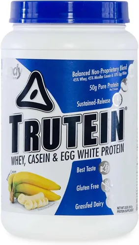Vista 21 de Body Nutrition Trutein Polvo de Proteína Alto: 45% Suero, 45% Caseína, 10% Clara de Huevo, Sin Gluten, Bajo en Sodio, Polvo de Proteína de Suero