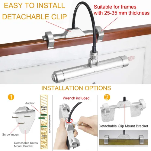 Vista 6 de BIGMONAT Luz de imagen recargable por USB, luz LED inalámbrica con control remoto, luz de pintura giratoria, cabezal de 3 modos de iluminación