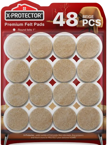 Vista 15 de X-PROTECTOR - Almohadillas de fieltro para muebles, 133 unidades, almohadillas de fieltro para patas de muebles, los mejores protectores de piso