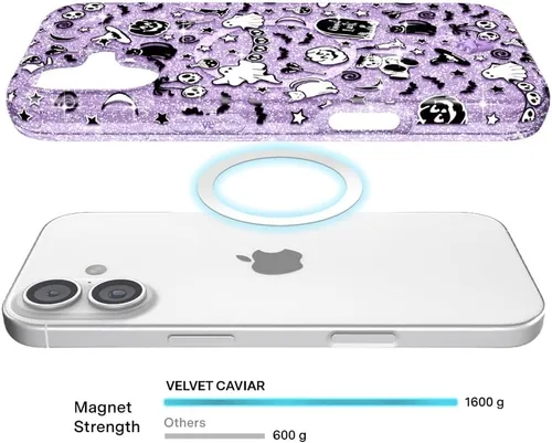 Vista 840 de VELVET CAVIAR Funda para iPhone 15, compatible con MagSafe, probada contra caídas de 10 pies, fundas protectoras de diseño, leopardo color rosa