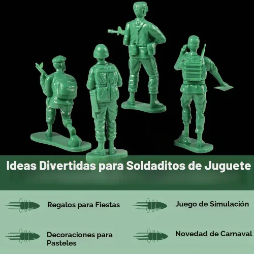 Vista 5 de Soldados Grandes US Toy Company 7958, Verde