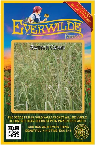Vista 5 de Everwilde Farms - Semillas de hierba nativa Switch de 1 onza - Gold Vault