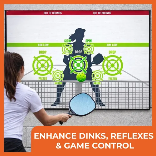 Vista 3 de Modfamily - Póster de tablero de práctica de Pickleball Dink Pad Rebounder Training Aid – Mejora tu juego de pickle-ball dinks y reflejos