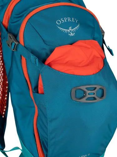 Vista 10 de Osprey Salida 8L Mochila de ciclismo para mujer con depósito hidráulico, color gris Space Travel Space Travel Gris