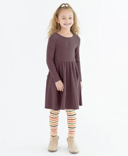 Vista 3 de RuffleButts Vestido de punto para bebéniña pequeña
