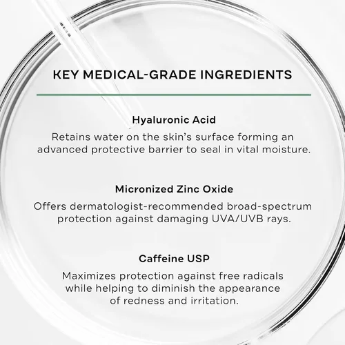 Vista 3 de Protector solar facial hidratante y antioxidante Replenix SPF 50 plus, 4 oz.