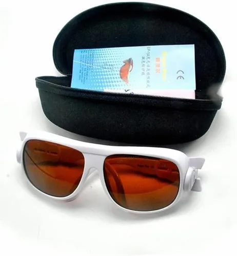 Vista 2 de 2 pares de gafas de seguridad láser 532nm 980nm 1064nm gafas protectoras 190nm-540nm y 900nm-1700nm CE YAG OD4+