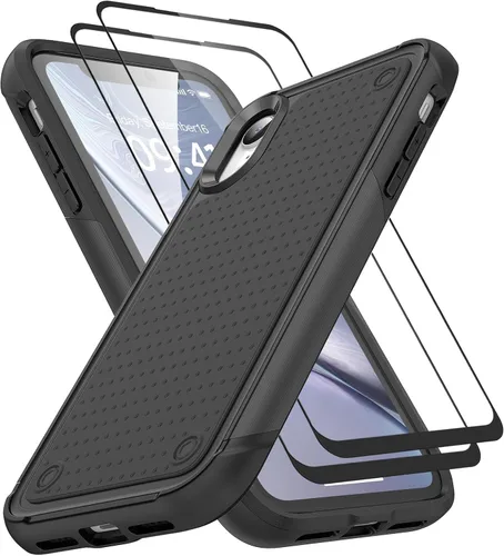Vista 123 de Jeylly Funda para iPhone SE/Funda para iPhone 5S, Exterior de Plástico Duro que Absorbe Golpes + Interior de Silicona de Goma Defensor contra