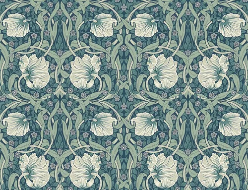 Vista 7 de NextWall - Papel pintado floral de pimpernel de despegar y pegar (carbón y gris perla)