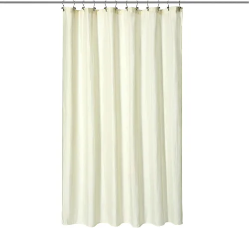 Vista 57 de N&Y Home Cortina o forro de tela para ducha, lavable a máquina, estrecho, negro, de 36 x 72 pulgadas Hotel Quality, Bottom Magnets, Washable