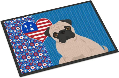 Vista 30 de Caroline's Treasures WDK5119JMAT Airedale Terrier USA - Tapete para interiores o exteriores, 24 x 36 pulgadas, tapete para puerta delantera