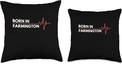 Vista 3 de Made In Farmington New Mexico Co. Inc. Made in Farmington New Mexico City of Birth Birthplace - Almohada de 16 x 16 pulgadas, multicolor