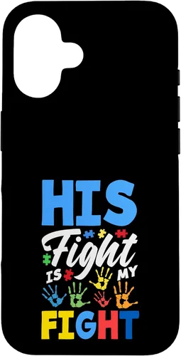 Vista 25 de His Fight is My Fight Autism Awareness Case for iPhone Air