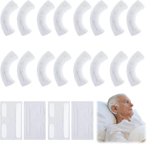 Vista 10 de Boao 20 almohadillas nasales de cánula para los oídos, almohadillas suaves de oxígeno para los oídos, cojín de tubo de oxígeno, comodidad para Azul