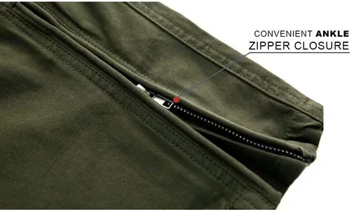 Vista 5 de MAGCOMSEN Pantalones tácticos para hombre, 9 bolsillos, pantalones de carga Ripstop