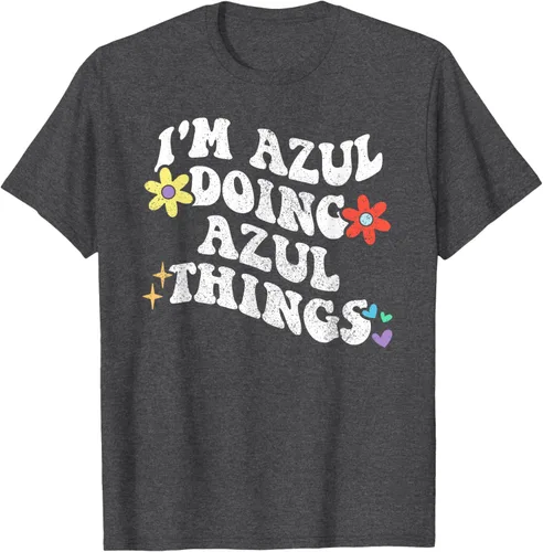 Vista 35 de Retro Groovy Im AZUL Doing AZUL Things - Camiseta divertida para el día de la madre, Negro