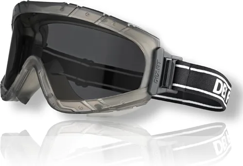 Vista 15 de DEX FIT Gafas de seguridad SG220, protección ocular contra salpicaduras químicas y de laboratorio de visión amplia, antivaho y resistentes a
