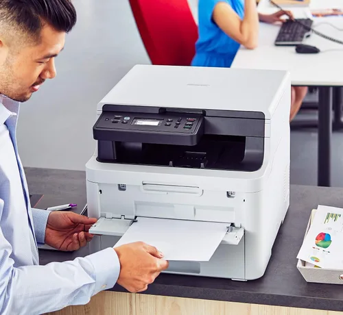 Vista 6 de Brother HL-L3290CDW Impresora láser digital compacta inalámbrica todo en uno, copia de escaneo de impresión, impresión dúplex, 600 x 2400 ppp