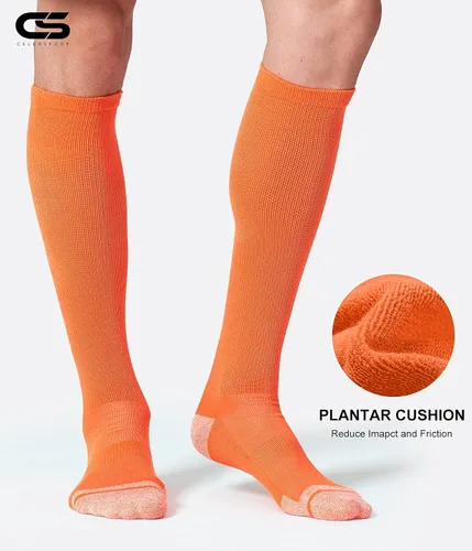 Vista 2 de CS CELERSPORT Paquete de 23 calcetines de béisbol y sóftbol para fútbol, hasta la rodilla, sobre la pantorrilla, calcetines deportivos