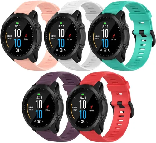 Vista 10 de Correa para Garmin Forerunner 945, correa de repuesto de silicona suave para reloj inteligente Garmin Forerunner 935 (sin rastreador)