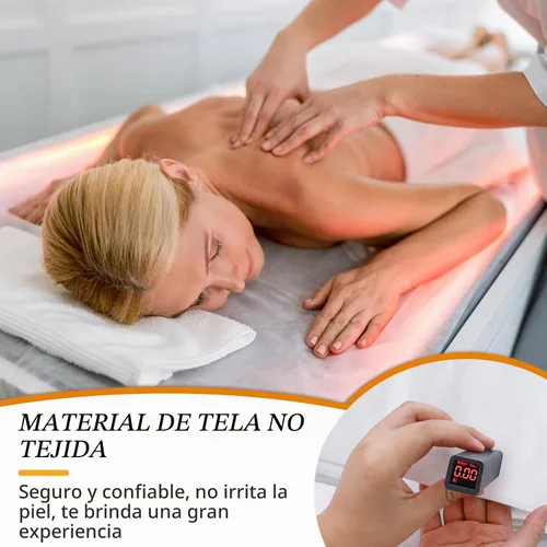 Vista 5 de 100 sábanas de mesa de masaje, sábanas desechables para mesa de masaje, fundas de cama de spa para esteticista, tatuaje, depilación, cama