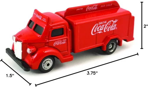 Vista 3 de Motor city classics Camión botella Coca-Cola 1947 (rojo) Modelo a escala 1:87 coleccionable a presión 440537