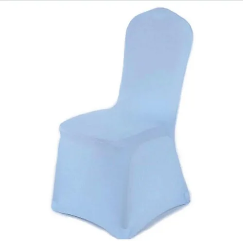 Vista 14 de Funda para silla de color sólido, funda elástica de elastano, para banquete de boda, fiesta, banquete, hotel, comedor, color blanco