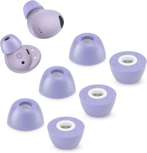 Vista 13 de Puntas de espuma viscoelástica para Samsung Galaxy Buds 2 Pro, sin dolor de silicona en las orejas, almohadillas de repuesto antideslizantes, cabe