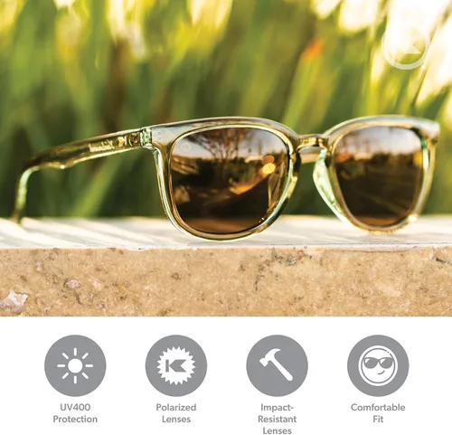 Vista 2 de Knockaround Paso Robles Polarized Square Sunglasses for Men & Women - Trendy Sunglasses - UV400 Protection
