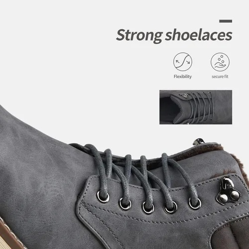 Vista 3 de Vostey Botas de senderismo para hombre, impermeables, botas chukka casuales para hombre