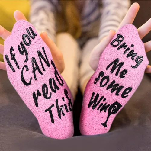 Vista 9 de Funny Fall Fuzzy Socks in Cupcake Packaging Crazy If You Can Read This Comfy Socks Christmas Gifts for Her