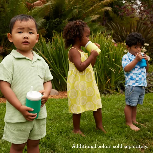 Vista 7 de Infantino Mi primer vaso – Adorables vasos en miniatura con pajita resistente a fugas y asa amigable para niños pequeños, fomenta la hidratación
