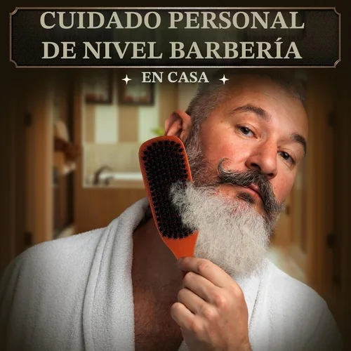 Vista 8 de Cepillo de barba para hombre, 9 pulgadas, cerdas de jabalí suave, mango