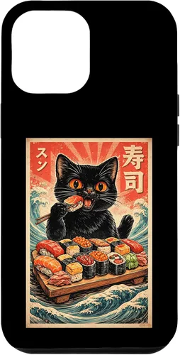Vista 25 de Cute Kawaii Sushi Cat Funny Japanese Cat Eating Sushi Case for iPhone XR